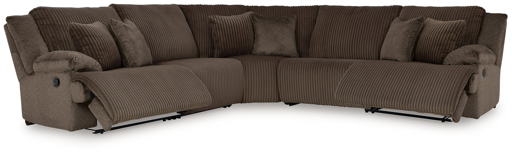 Top Tier 5-Piece Manual Reclining Modular Sectional
