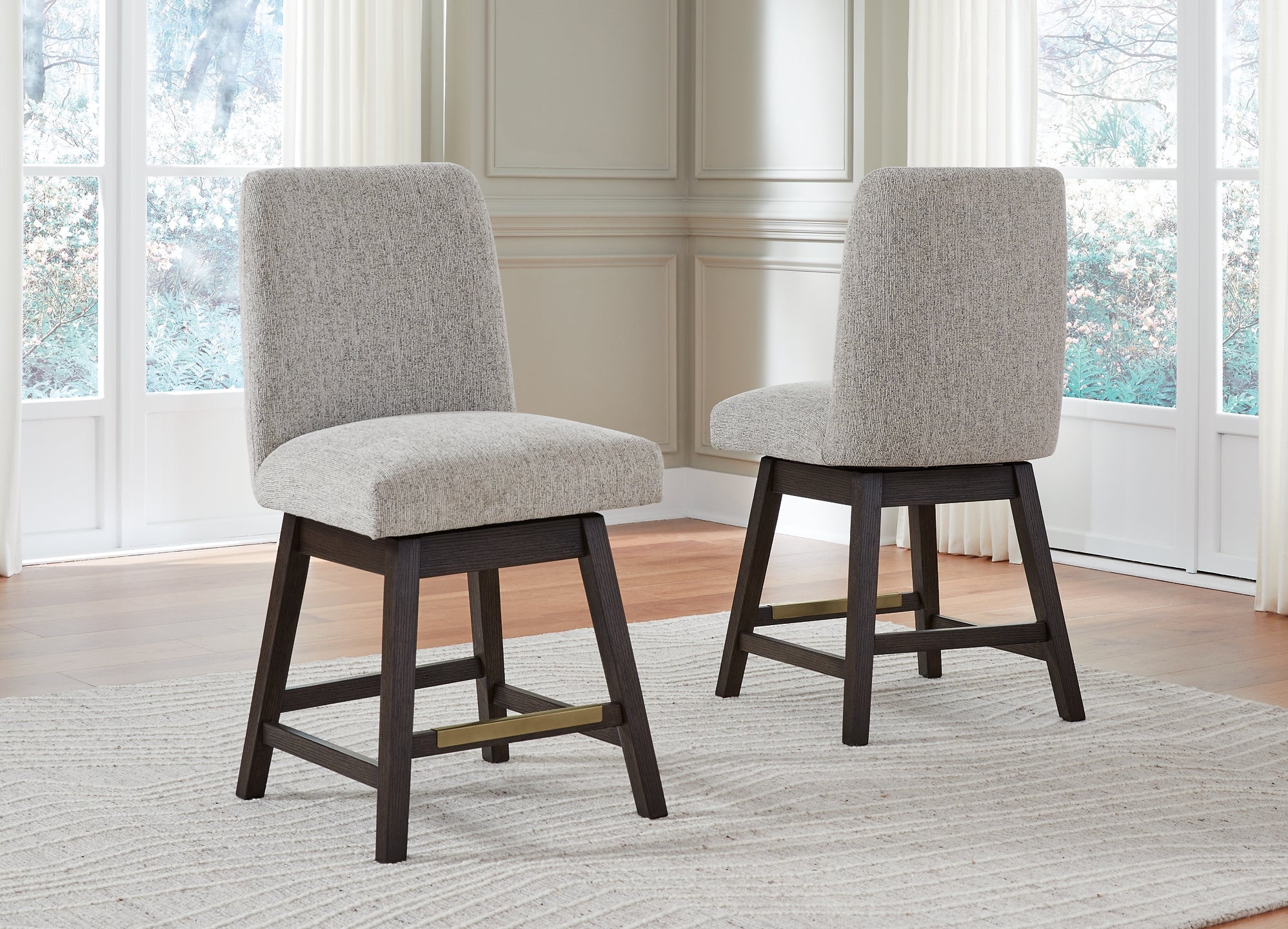 Burkhaus UPH Swivel Barstool (Set of 2)