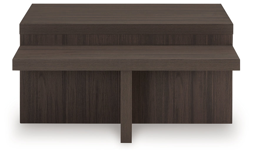 Zendex 2-Piece Table Set - Brown