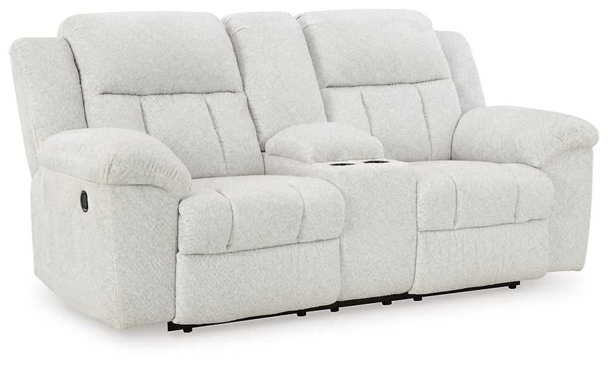 Frohn Manual Reclining Loveseat with Console