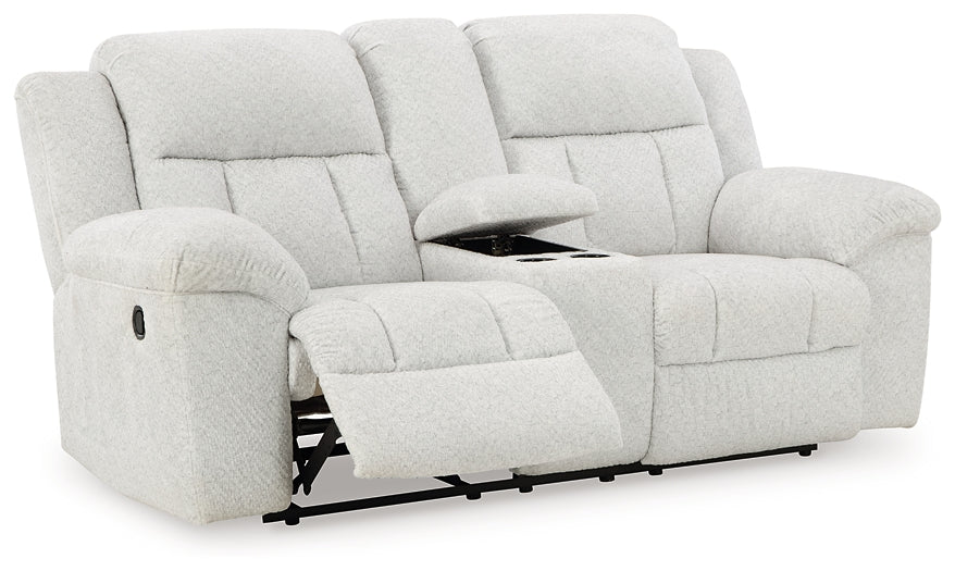 Frohn Manual Reclining Loveseat with Console