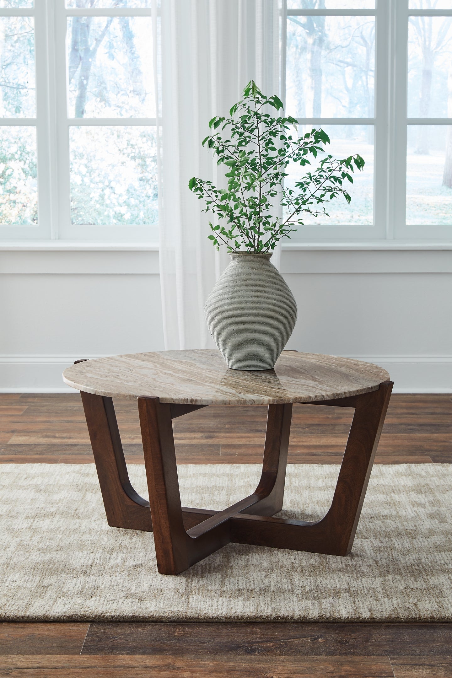 Tanidore Coffee Table - Warm Brown