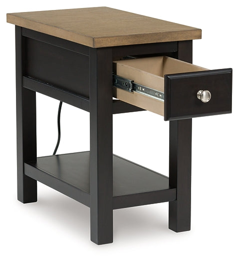 Drazmine Chairside End Table - Brown