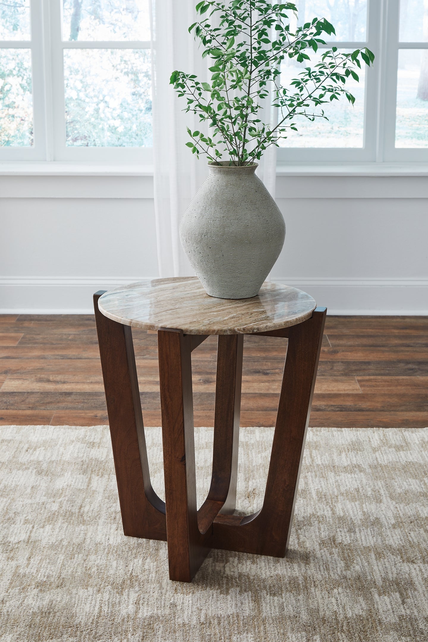 Tanidore End Table - Warm Brown