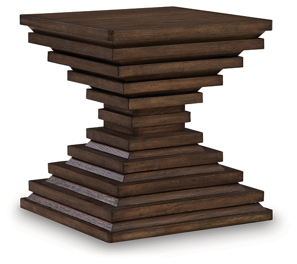 Hannodream End Table - Warm Brown