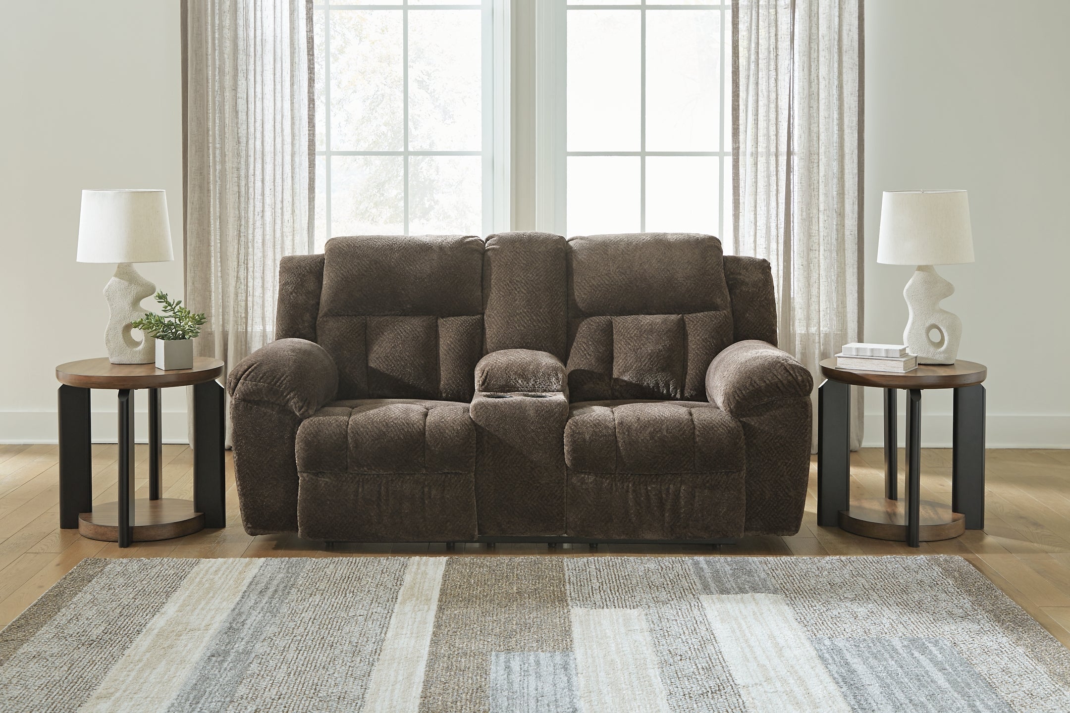 Frohn Manual Reclining Loveseat with Console