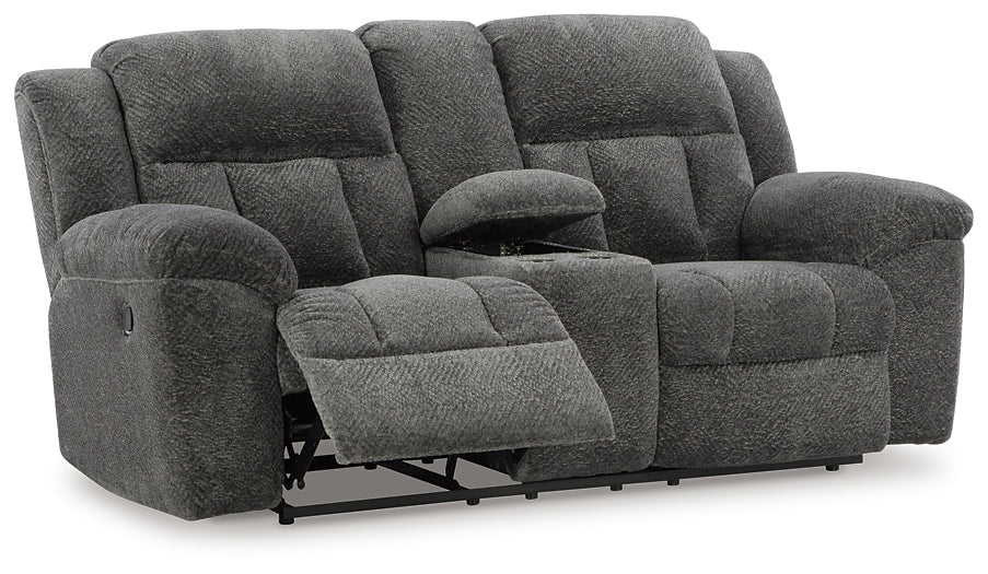 Frohn Manual Reclining Loveseat with Console