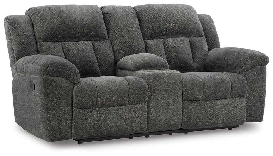 Frohn Manual Reclining Loveseat with Console