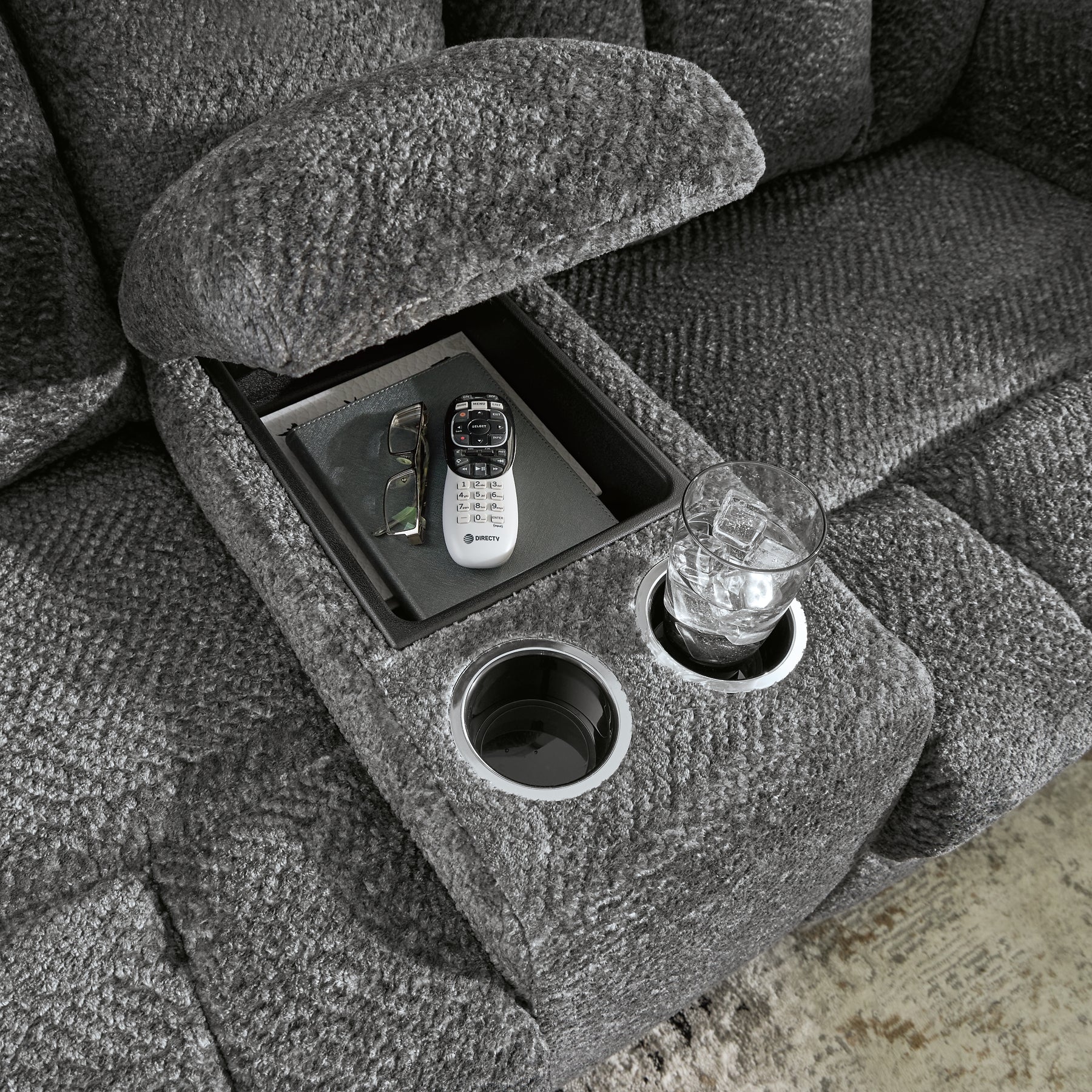 Frohn Manual Reclining Loveseat with Console