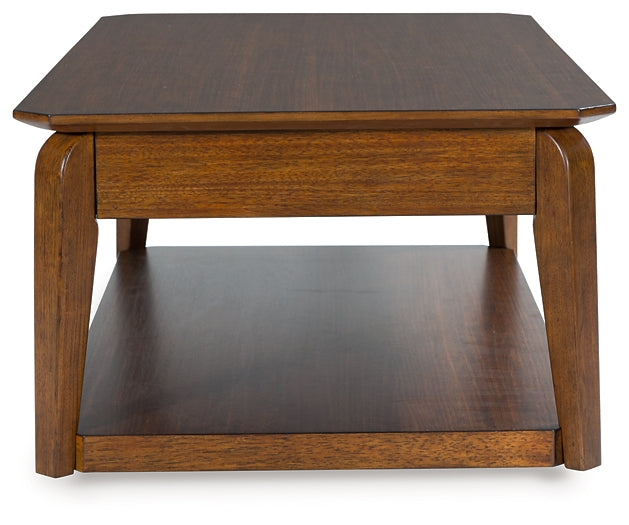 Trenmour Coffee Table - Medium Brown