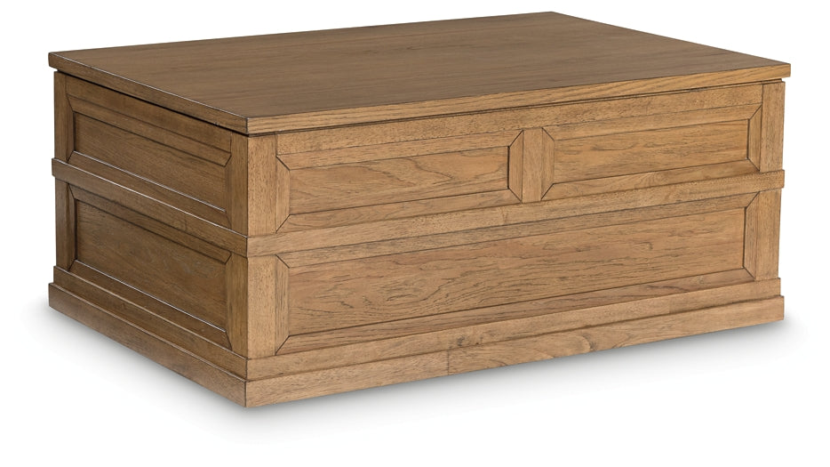 Sharlance Lift Top Coffee Table - Light Brown