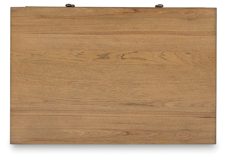 Sharlance Lift Top Coffee Table - Light Brown