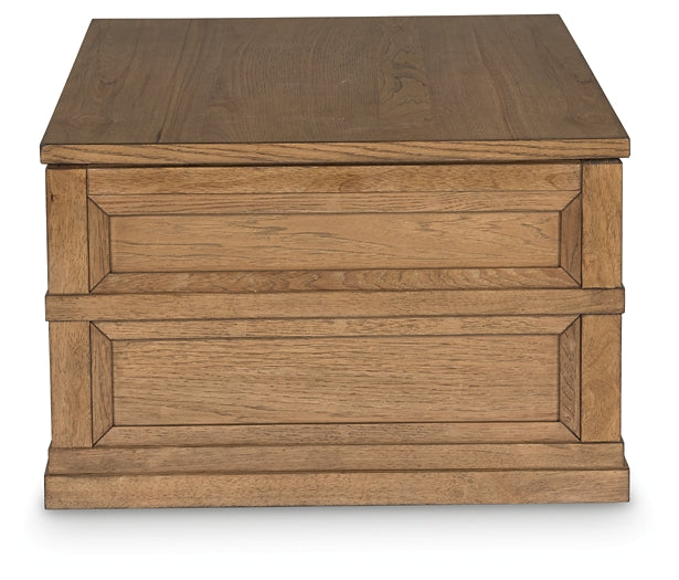 Sharlance Lift Top Coffee Table - Light Brown