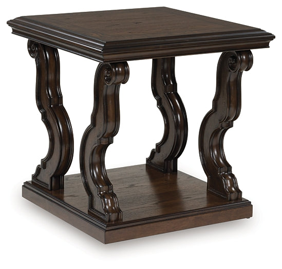 Maylee End Table - Dark Brown