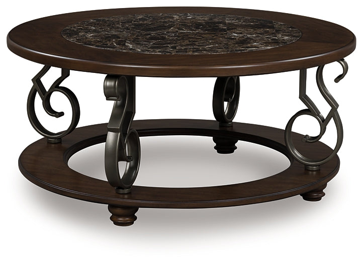 Frallyn Coffee Table - Dark Brown