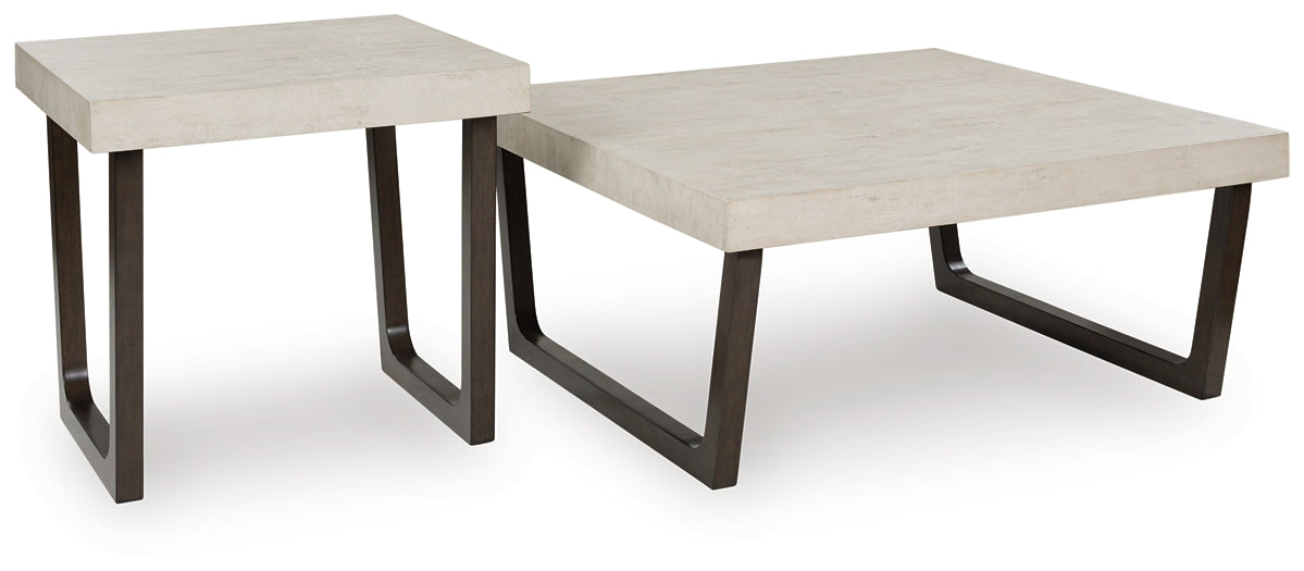 Westenfort 2-Piece Table Set - Espresso/Gray