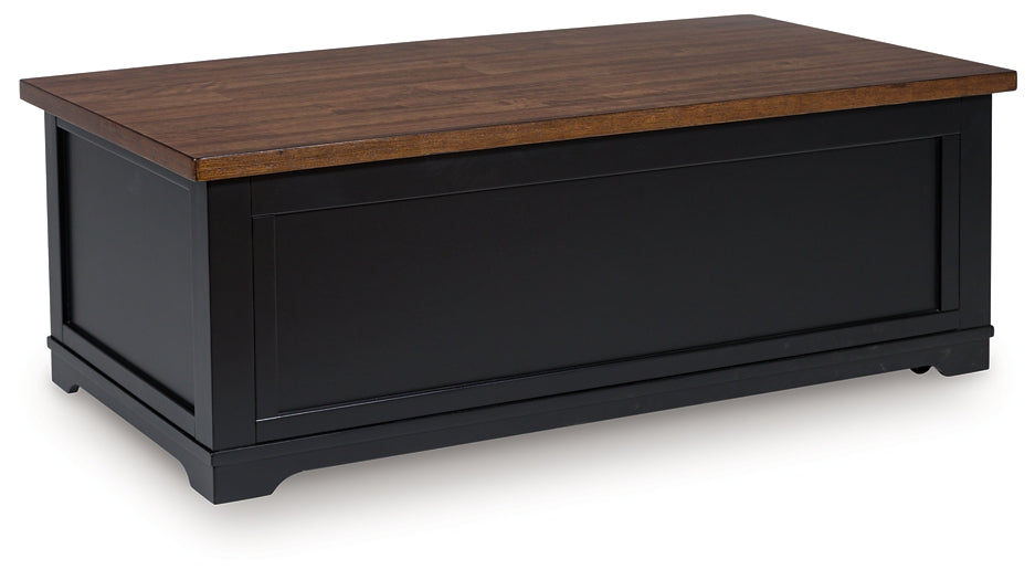 Wildenauer Lift Top Coffee Table - Brown/Black