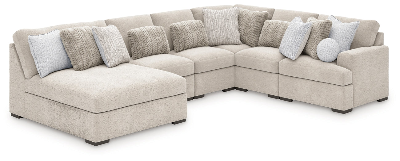 Cuddle Plush 6-Piece Sectional with Chaise