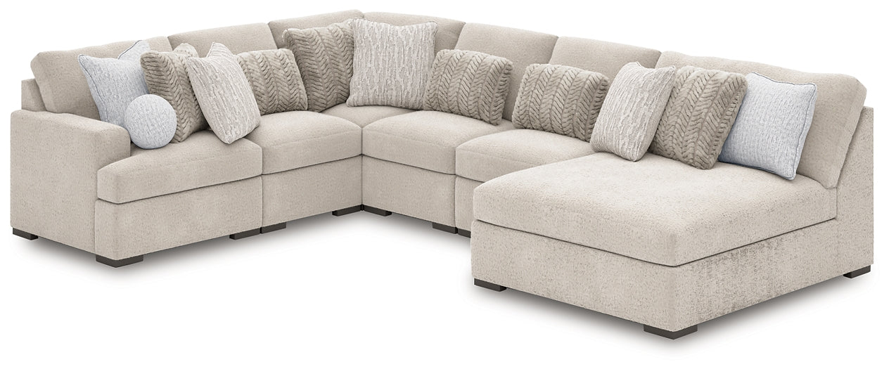 Cuddle Plush 6-Piece Sectional with Chaise
