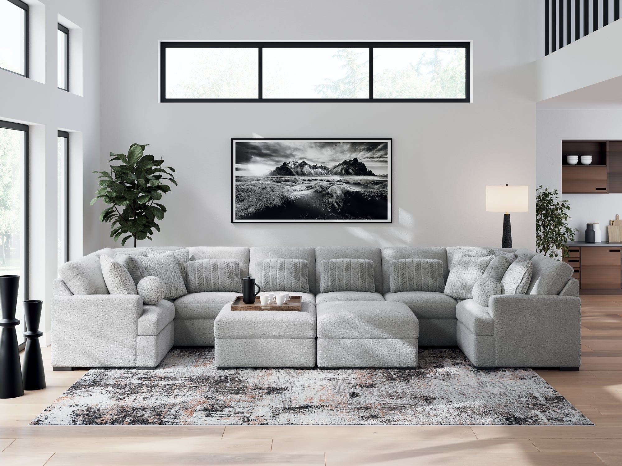 Cuddle Plush 10-Piece Sectional