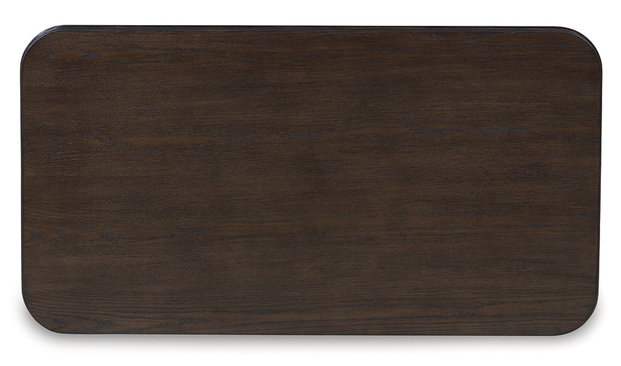 Carlibrie Lift Top Coffee Table - Warm Brown