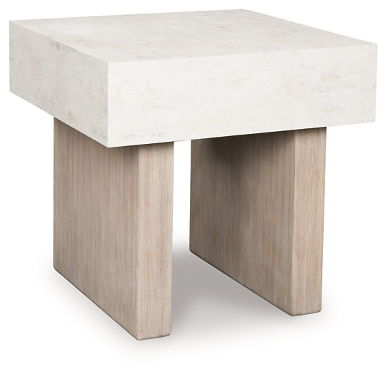Jorlaina End Table - Light Grayish Brown