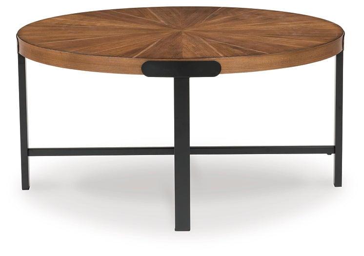 Crosstrail 3-Piece Table Set - Brown
