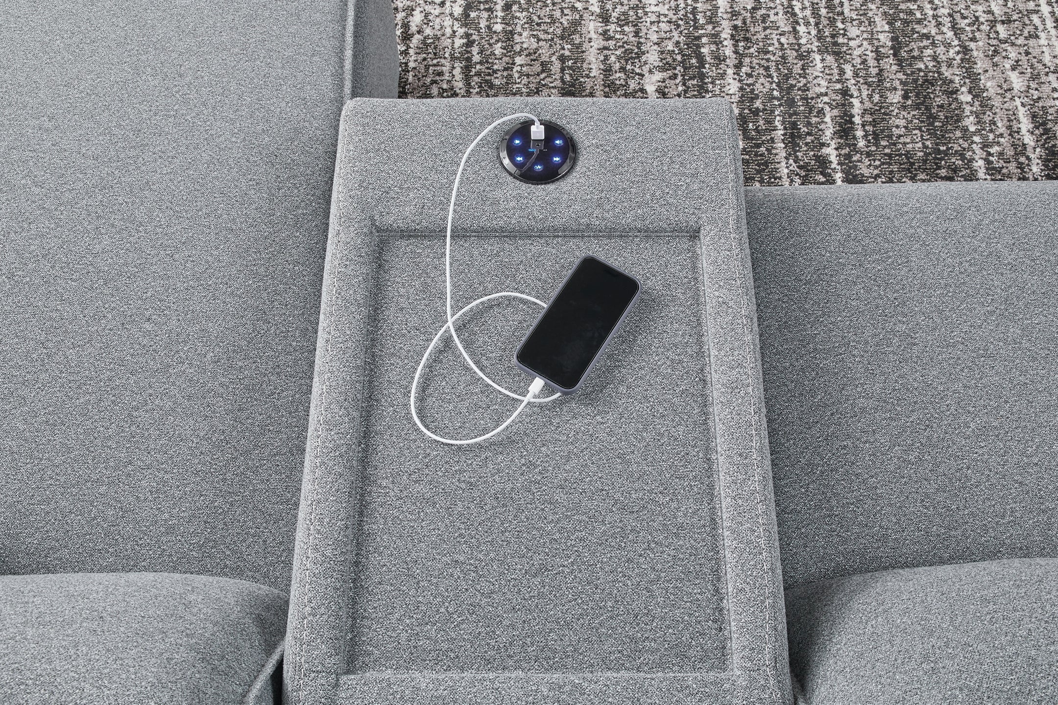 ModMax II 6-Piece Reclining Sectional with Chaise and Audio Console