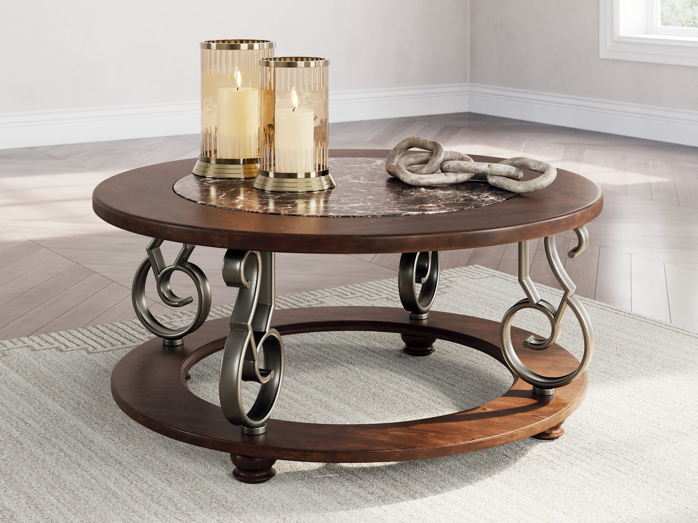 Frallyn Coffee Table - Dark Brown