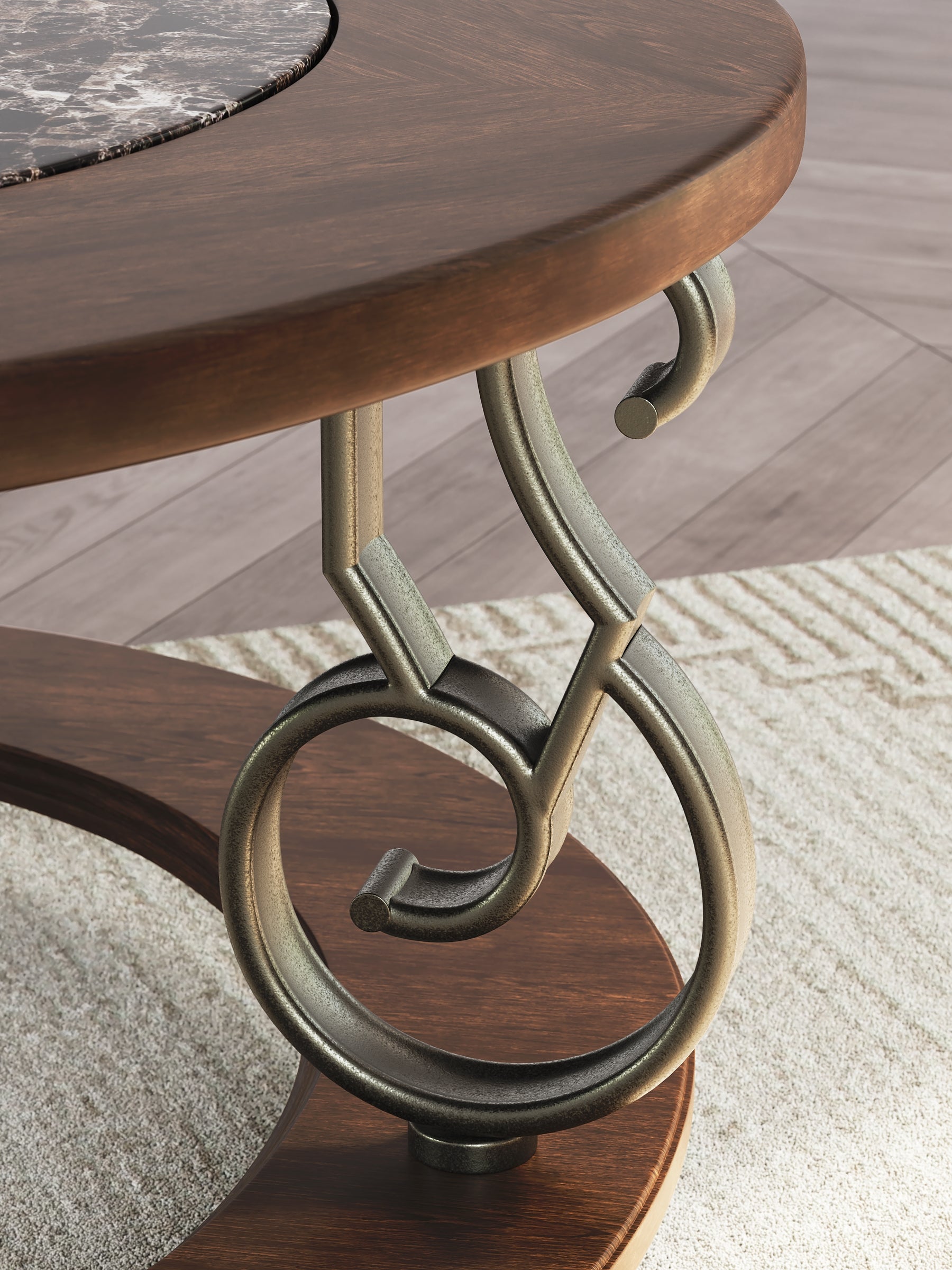 Frallyn Coffee Table - Dark Brown