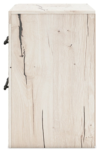 Lawroy Full Panel Bed with Mirrored Dresser, Chest and Nightstand