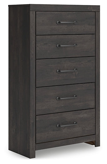 Hollivern Twin Panel Bed with Storage with Mirrored Dresser and Chest