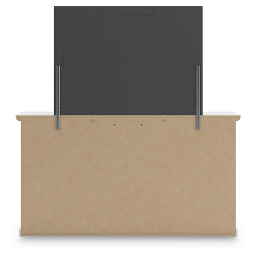 Bostwick Shoals Twin Panel Bed with Mirrored Dresser and Nightstand