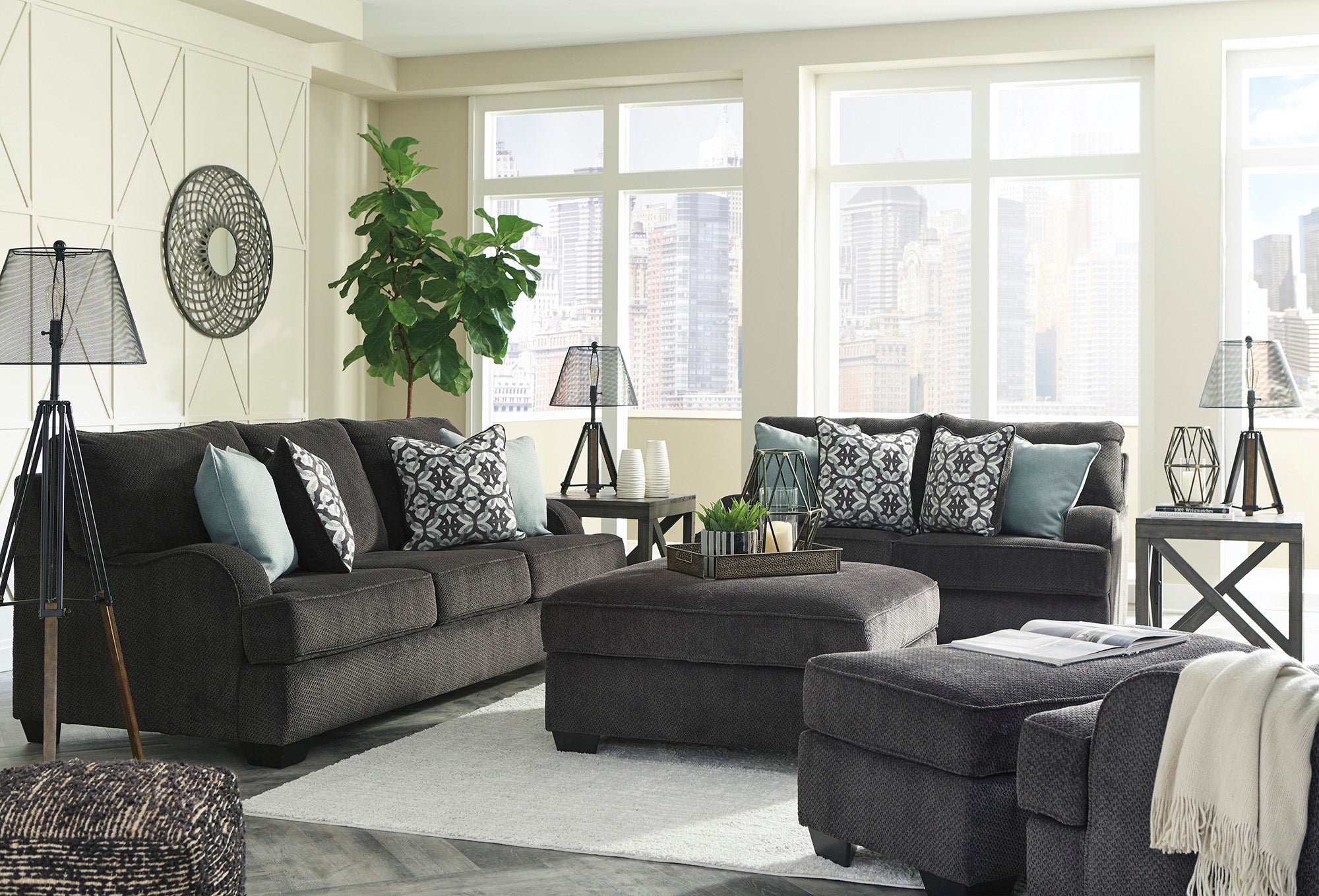 Charenton Sofa and Loveseat