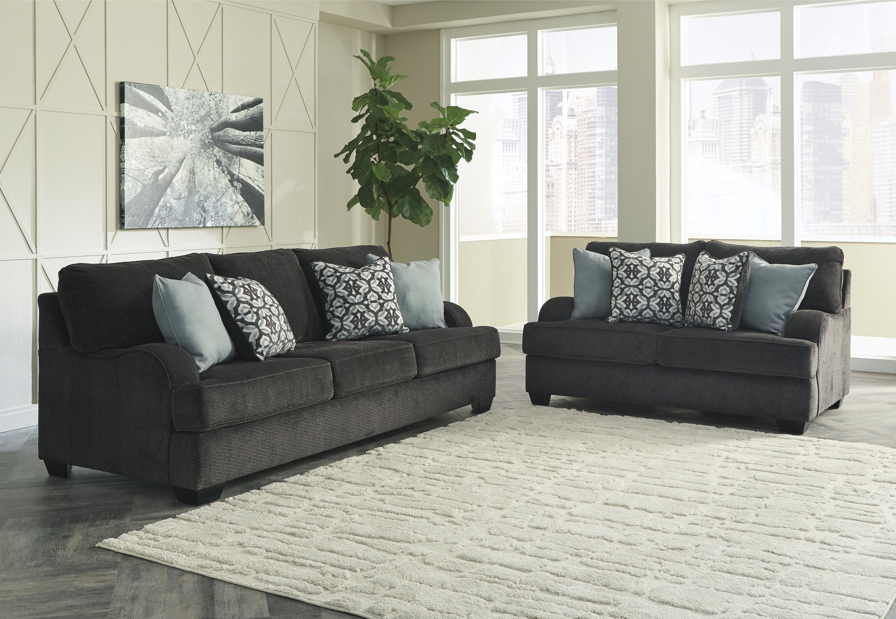 Charenton Sofa and Loveseat