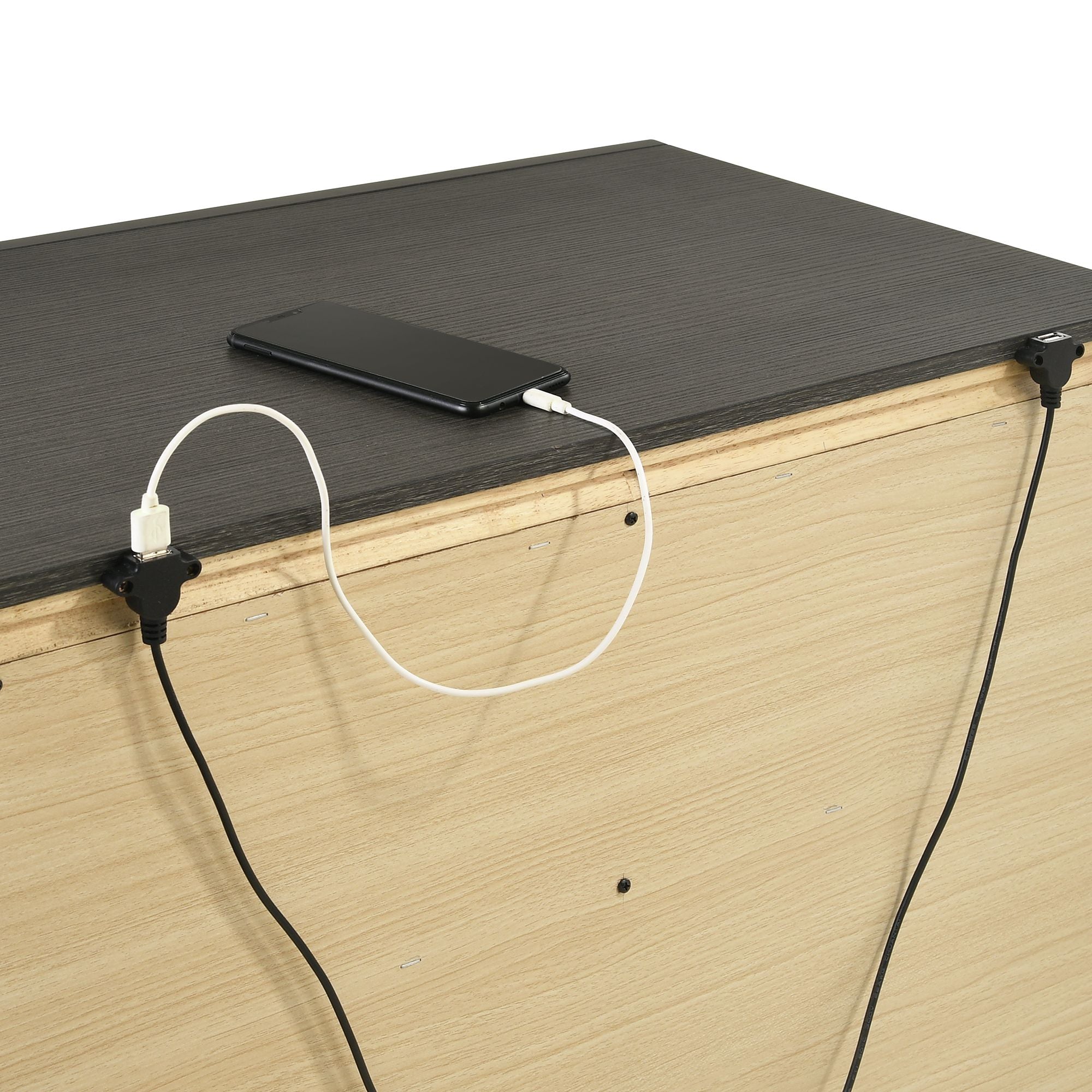 Malika Three Drawer Night Stand