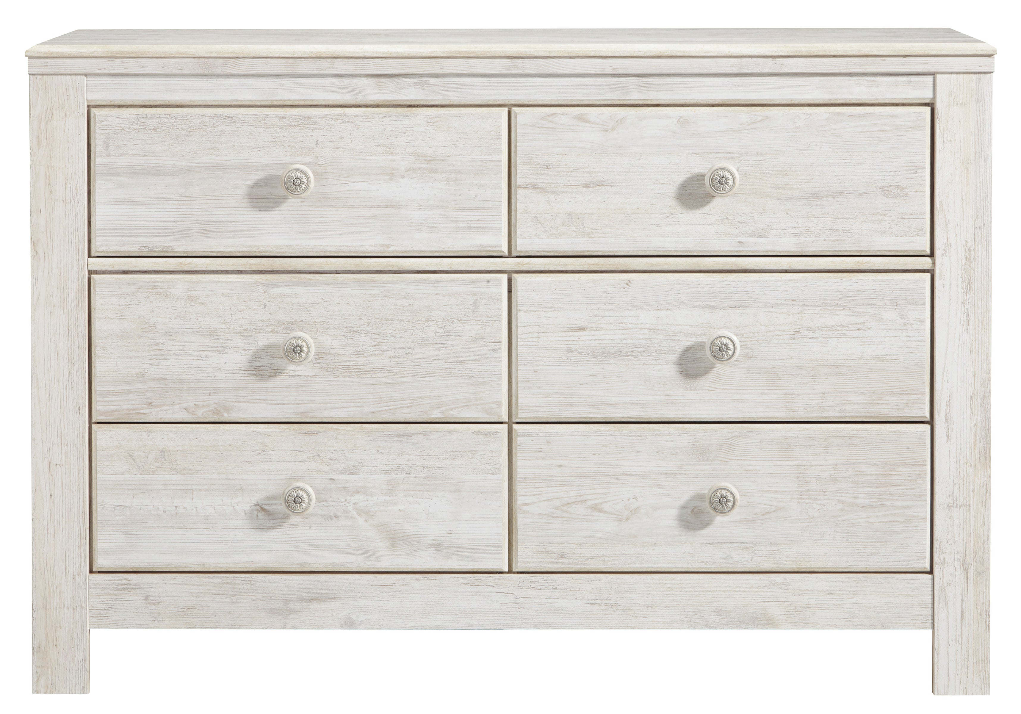 Paxberry Twin Panel Bed with Mirrored Dresser