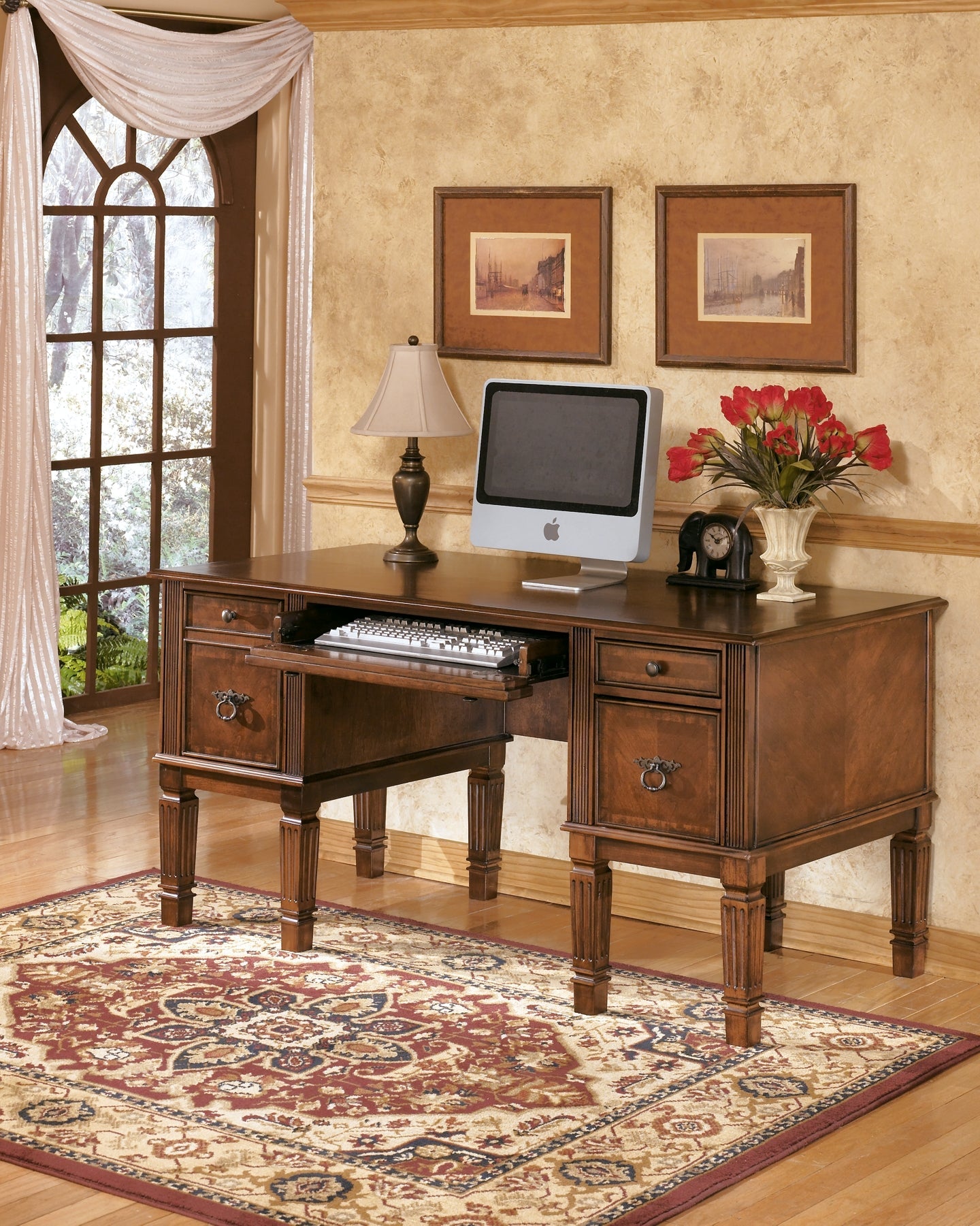 Hamlyn Home Office Desk with Chair and Storage