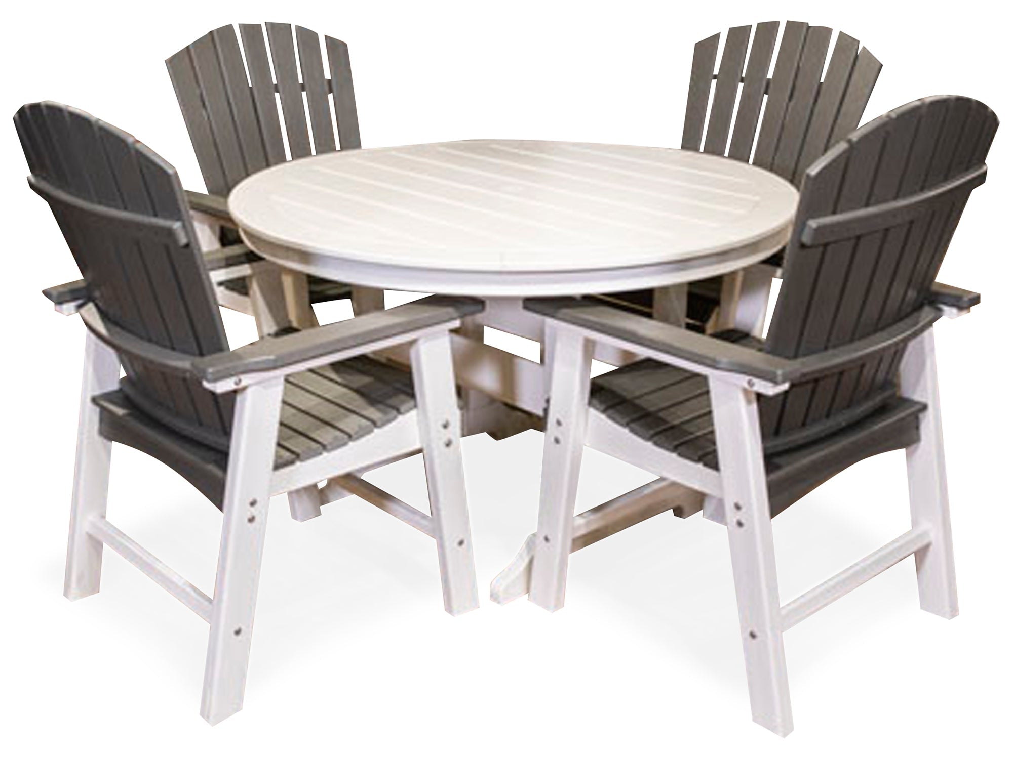 Crescent Luxe Outdoor Dining Table and 4 Chairs