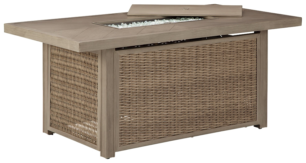 Beachcroft Rectangular Fire Pit Table