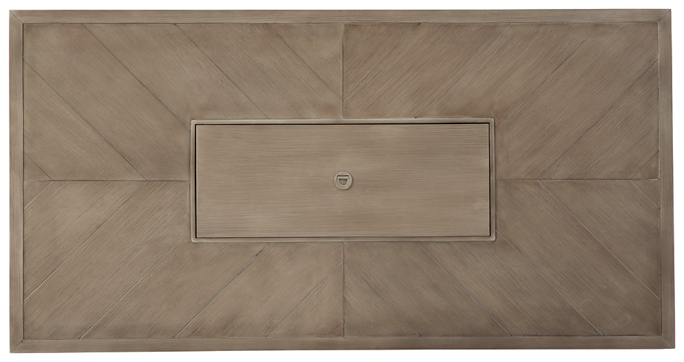 Beachcroft Rectangular Fire Pit Table