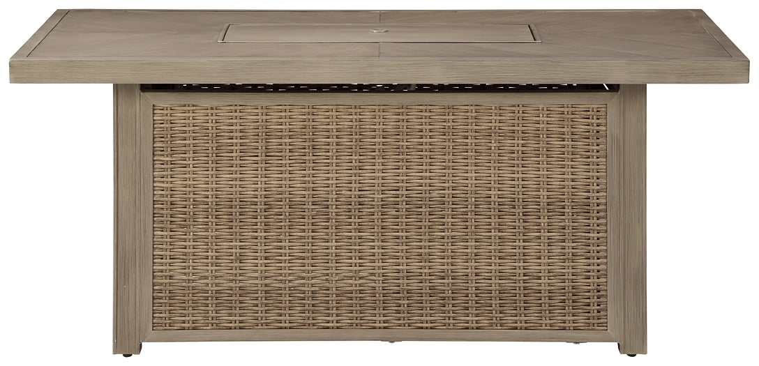 Beachcroft Rectangular Fire Pit Table