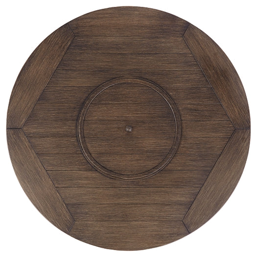 Paradise Trail Round Fire Pit Table