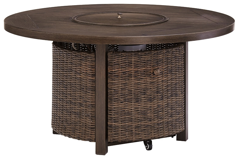 Paradise Trail Round Fire Pit Table