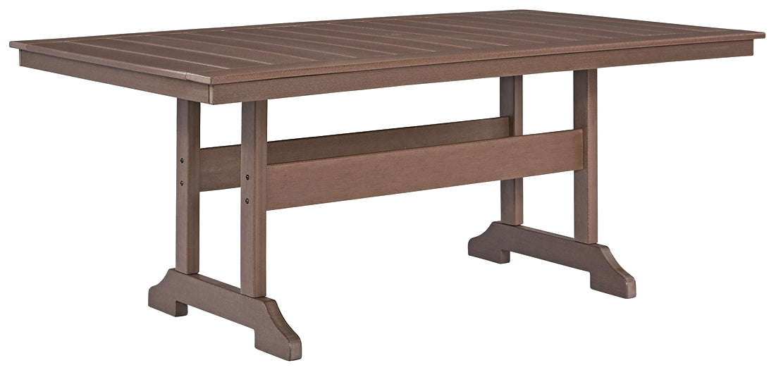 Emmeline RECT Dining Table w/UMB OPT
