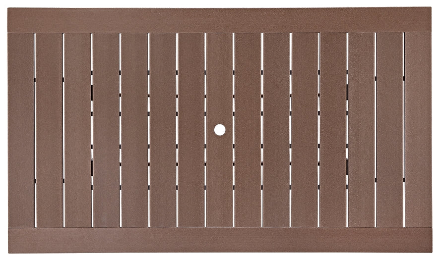 Emmeline RECT Dining Table w/UMB OPT