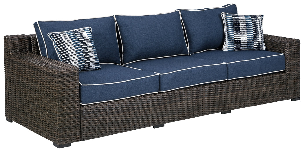 Grasson Lane Outdoor Sofa, Loveseat and Ottoman