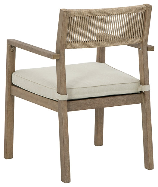 Aria Plains Arm Chair With Cushion (2/CN)