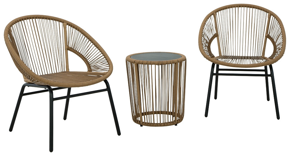 Mandarin Cape Chairs w/Table Set (3/CN)