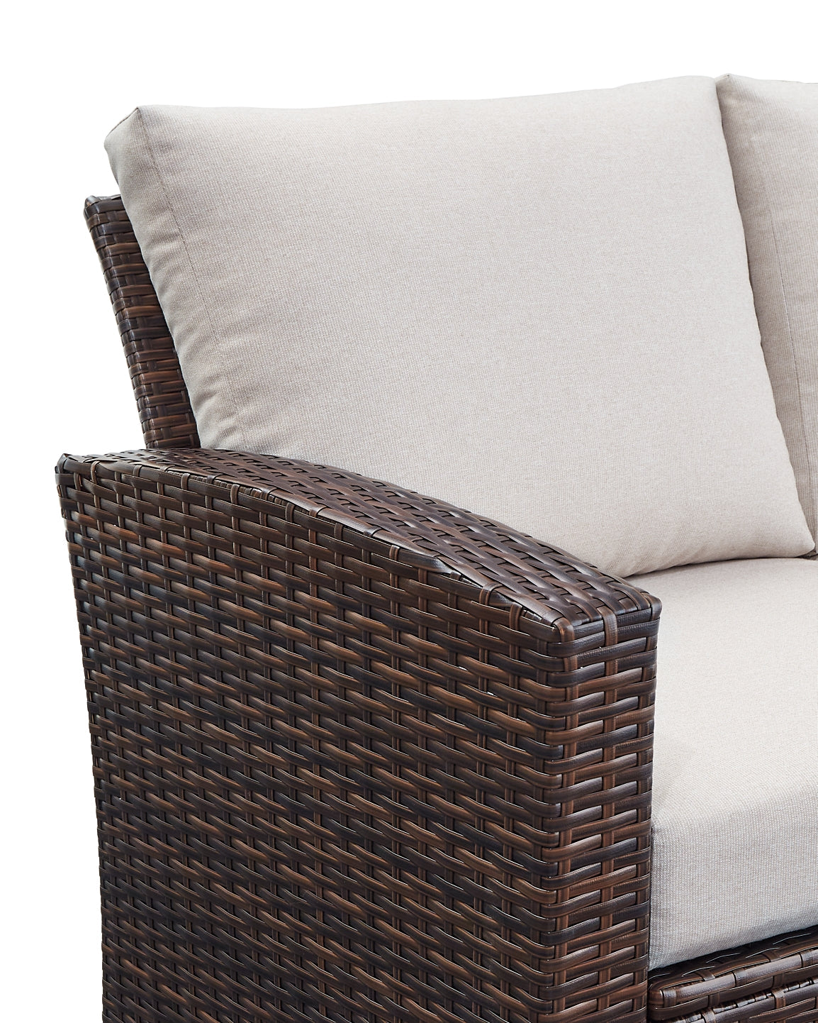 East Brook Outdoor Loveseat and 2 Lounge Chairs with Coffee Table